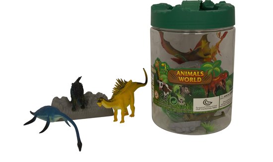 Oproepen bijlage verschil JollyDinos - Box met kleine Dinofiguren - Dinosaurus - Jurassic | bol.com