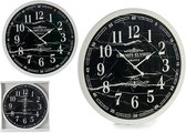 Wall Clock White Black 3.5 X 60 X 60 Cm