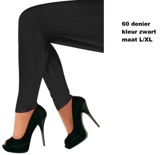 Legging 60 denier zwart maat L/XL - legging been panty | bol.com