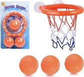 Water Hoops - Mini Basketball met Zuignappen - Voor in douche of bad - 3 Ballen