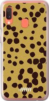 Samsung Galaxy A20e Hoesje Transparant TPU Case - Cheetah Print #ffffff