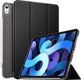 Casemania Hoes Geschikt voor Apple iPad Air 11 (2024) & Air 10.9 (2022 - 2020) - Zwart - Tri Fold Tablet Case - Smart Cover
