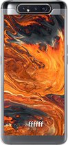 Samsung Galaxy A80 Hoesje Transparant TPU Case - Magma River #ffffff