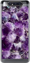 Samsung Galaxy A80 Hoesje Transparant TPU Case - Purple Geode #ffffff