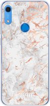 Huawei Y6s Hoesje Transparant TPU Case - Peachy Marble #ffffff