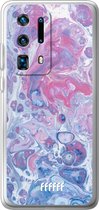 Huawei P40 Pro+ Hoesje Transparant TPU Case - Liquid Amethyst #ffffff