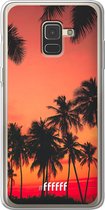 Samsung Galaxy A8 (2018) Hoesje Transparant TPU Case - Coconut Nightfall #ffffff