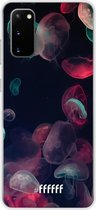 Samsung Galaxy S20 Hoesje Transparant TPU Case - Jellyfish Bloom #ffffff