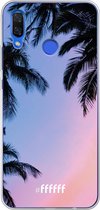 Huawei Nova 3 Hoesje Transparant TPU Case - Sunset Palms #ffffff