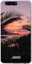 Huawei P10 Plus Hoesje Transparant TPU Case - Pretty Sunset #ffffff