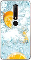 Nokia X6 (2018) Hoesje Transparant TPU Case - Lemon Fresh #ffffff