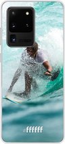 Samsung Galaxy S20 Ultra Hoesje Transparant TPU Case - Boy Surfing #ffffff