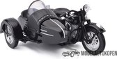 Harley Davidson 1948 FL (Zwart) 1/18 Maisto - Modelmotor - Schaal model - Model motor - harley davidson schaalmodel