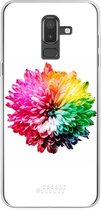 Samsung Galaxy J8 (2018) Hoesje Transparant TPU Case - Rainbow Pompon #ffffff