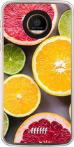 Motorola Moto Z Force Hoesje Transparant TPU Case - Citrus Fruit #ffffff