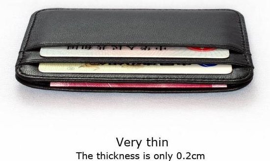 orkest Verrast Luipaard Slim Wallet - Minimalist Ultralight Durable Sleek Design - Black Lederen Credit  Card... | bol.com