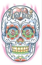 Partychimp Neptattoo Volwassenen Day of the Dead El Amor - Polyester