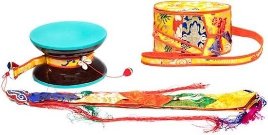 Mystieke Chod Drum met Gele Hoes