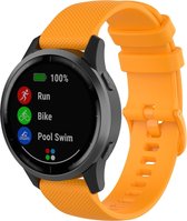 Garmin Vivoactive / Vivomove silicone gesp band - oranje - 22mm bandje - Horlogeband Armband Polsband
