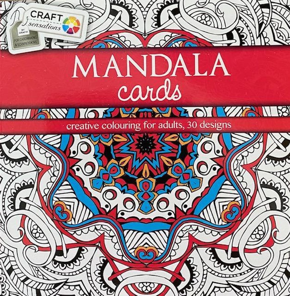 Craft Kleurboek Sensations Mandala Cards Rood