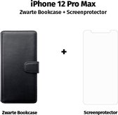 HGA Telefoonhoesje - Book Case - Geschikt Voor Apple IPhone 12 Pro Max - Zwart
