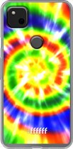 Google Pixel 4a Hoesje Transparant TPU Case - Hippie Tie Dye #ffffff