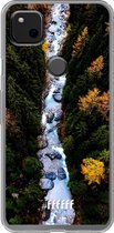 Google Pixel 4a Hoesje Transparant TPU Case - Forest River #ffffff