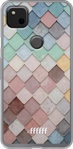 Google Pixel 4a Hoesje Transparant TPU Case - Colour Tiles #ffffff