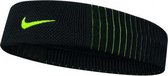 Nike Headband model Dry Reveal - Zwart/Limegroen - one size