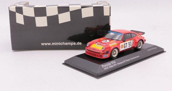 Porsche 934 Minichamps 1:43 1976 Toine Hezemans Gelo Tebernum Racing v ADAC 300 Km EGT Nürburgring - Geen automerk