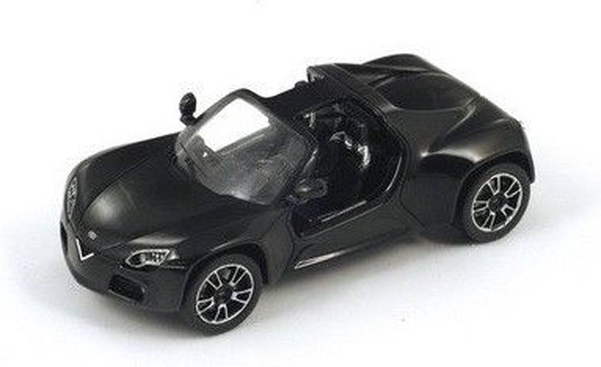 De 1:43 Diecast Modelcar van de Venturi America Spider van 2013 in Black.De fabrikant van het schaalmodel is Spark.Dit model is alleen online beschikbaar.