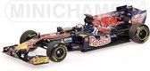 The 1:43 Diecast Modelcar of the Scuderia Toro Rosso Showcar of 2011. The driver was S. Buemi. The manufacturer of the scalemodel is Minichamps.This model is only online available
