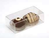 Kristalheldere Dozen voor (chocolade) Truffels 5.4x3.5x10.8cm (25 Stuks) [FB195]