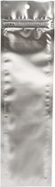Gripzakken Zilver 6.5x23cm Gemetalliseerd (100 stuks)