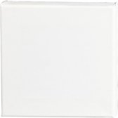 Gespannen canvas, D: 1,6 cm, afm 20x20 cm, 280 gr, wit, 80 stuk/ 1 doos