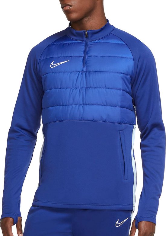 Nike Sportjas - Maat S - Mannen - donker blauw - wit | bol.com