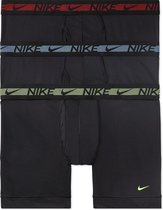 Nike Nike Brief Sportonderbroek - Maat S  - Mannen - zwart/rood/blauw/groen