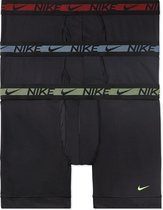 Nike Nike Brief Sportonderbroek - Maat L  - Mannen - zwart/rood/blauw/groen
