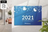Weekkalender A4 liggend met ophang haak 2021 (Zorgkalender)