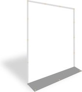 Partytent zijwand zonder raam | 2m breed | 2,2m hoog | PVC Professional - Grijs / wit