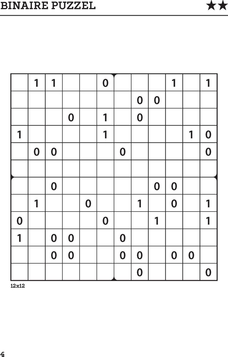 Denksport Binaire puzzels - puzzelboek | bol.com