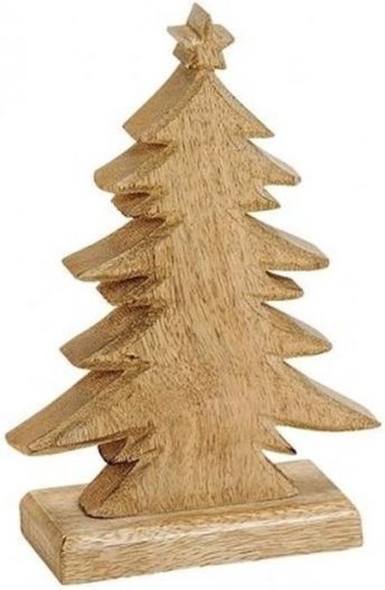 Kerstdecoratie houten / 20 cm Vensterbank kerstdecoratie... | bol.com