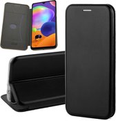Hoesje geschikt voor Samsung A31 - Book Case Slim Wallet Zwart