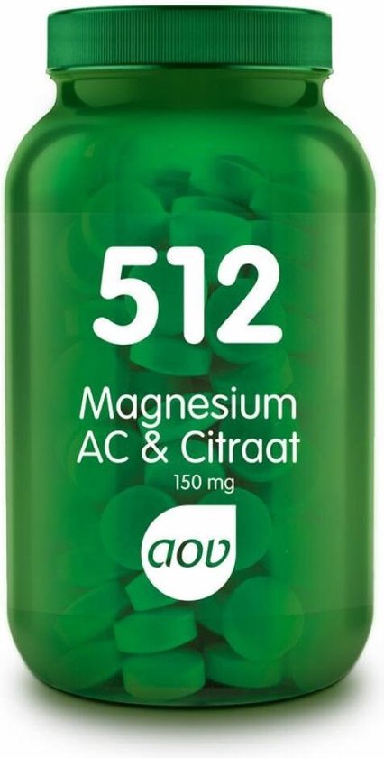 Aov Magnesium Ac Citraat Tabletten Mineralen Voedingssupplementen Bol Com