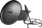 BIG-BBQ 6 QT CLASSIC DUTCH OVEN MET POOTJES INCLUSIEF ACCESSOIRES