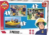 Brandweerman Sam 3in1 Puzzel - King Kinderpuzzel