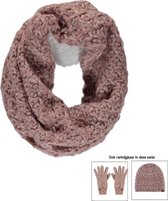Sarlini Knitted Snood Colsjaal Licht Roze