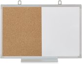 tableau de combinaison relaxdays - tableau d'affichage et tableau blanc - tableau duo - tableau de combinaison - tableau magnétique 30 x 45 cm