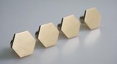 Meubelgreepje messing zeshoek | Ladegreep | Hexagon | Meubelknoppen | Meubelknop |Kastgreepje | Meubel beslag |Kast knop | Drawer knob brass | Massief messing |Mat goud look | Meubelhandvat  