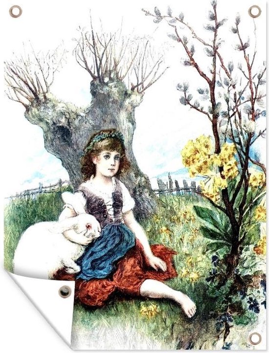 Affiche de jardin de scène de Pasen en vrac